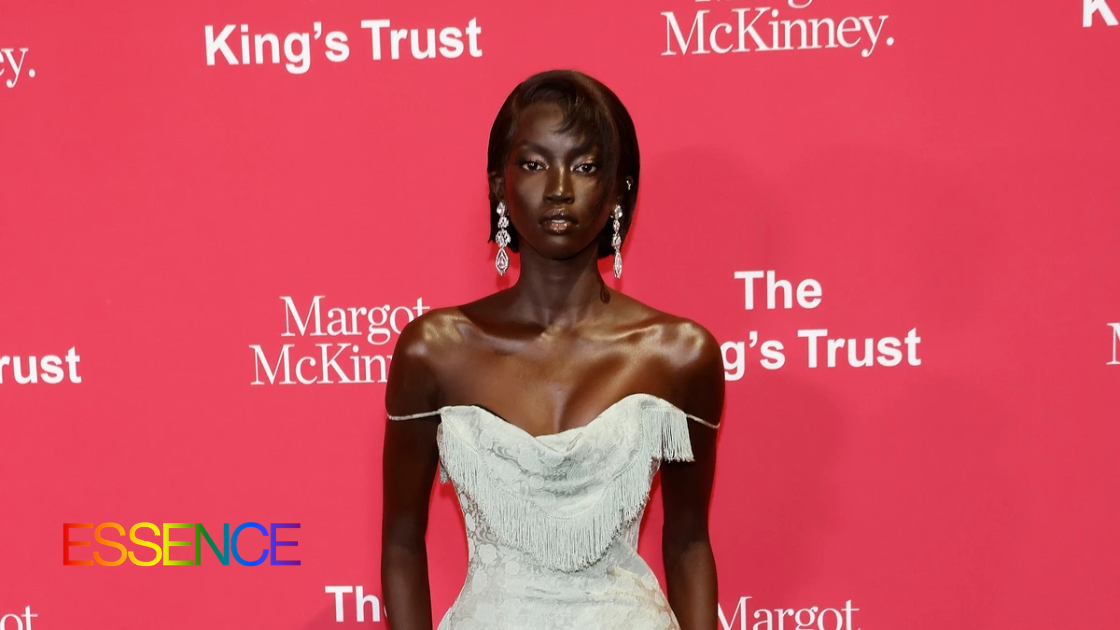 Anok Yai Styles Vintage Dior with J'evar at The King's Trust Gala